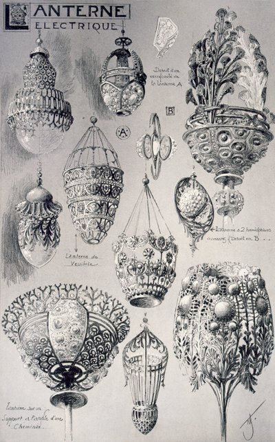 Accessori per lanterne per illuminazione elettrica, da 